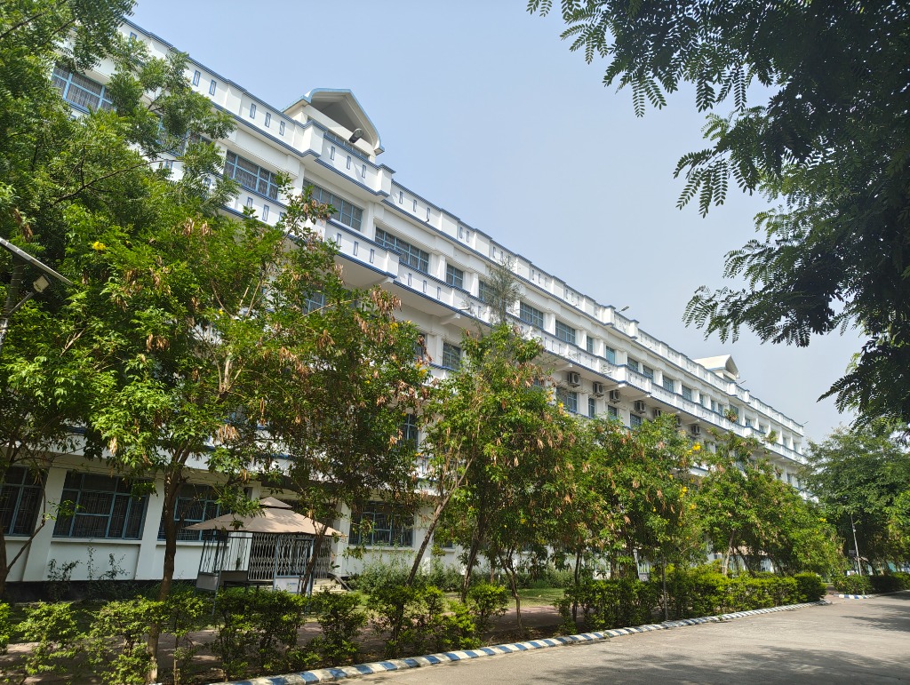 Students walking on campus